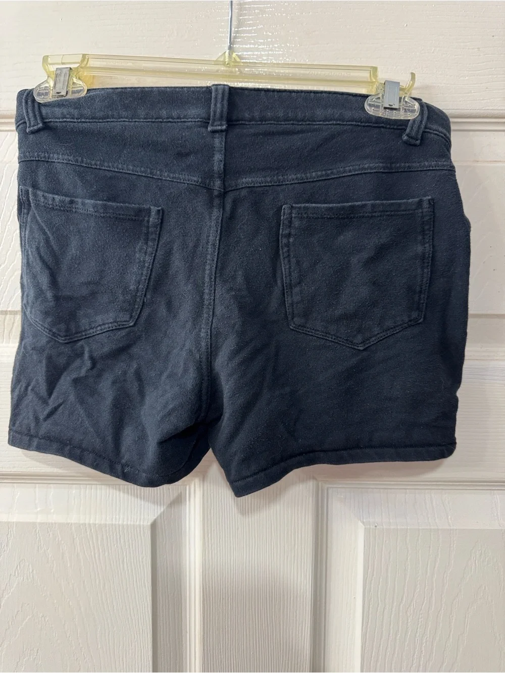 SO Black Stretch Cotton Blend Shorts Adjustable Waist Girls Size 16